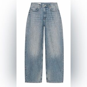 Zara Light Blue Jeans with Rhinestones